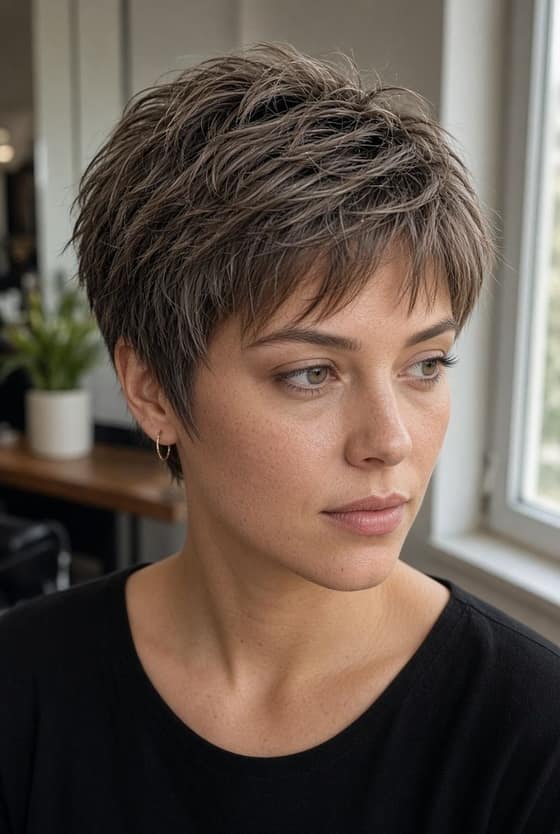 Moderner Kurzhaarschnitt für Damen